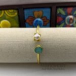 Aurelia gloss pearl bangles gold polish jewellery
