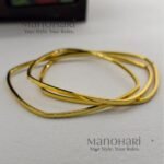 Aurelia minimal luxe bangles set for women 18K gold plated jewellery