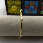 Aurelia pearl grande luxe bangles for women gold finish jewellery
