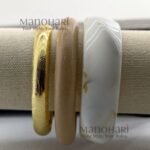 Aurelia ivory resin luxe bracelet for women gold plated jewellery