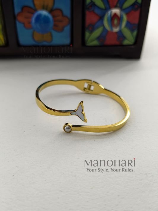 Velora mermaid charm bracelet for women 18K gold plated jewellery