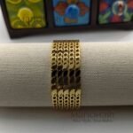 Aurelia regal mesh cuff bracelet for women gold plated jewellery