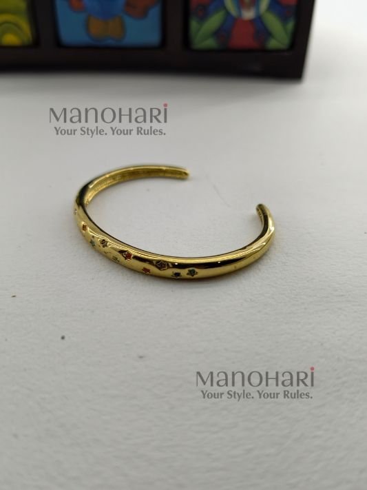 Aira rainbow star gold plated bracelet for women stainless steel anti tarnish jewellery