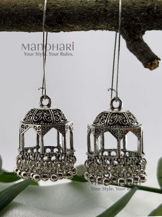 MN-ER-AATD-AAR-01_2 Aarini antique temple drop earrings hexagonal jhumka design