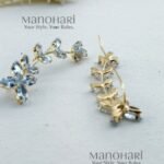 Aurelia golden crystal ear cuff gold plated jewellery