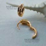 Aarini minimal spark hoops with elegant rose gold hoop detailing