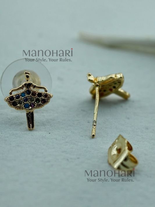 MN-ER-APGS-AAR-01_2 Aarini petite glam studs with elegant CZ sparkle gold detailing