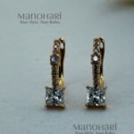 Aira Gold Glow CZ earrings for women elegant sparkling jewellery