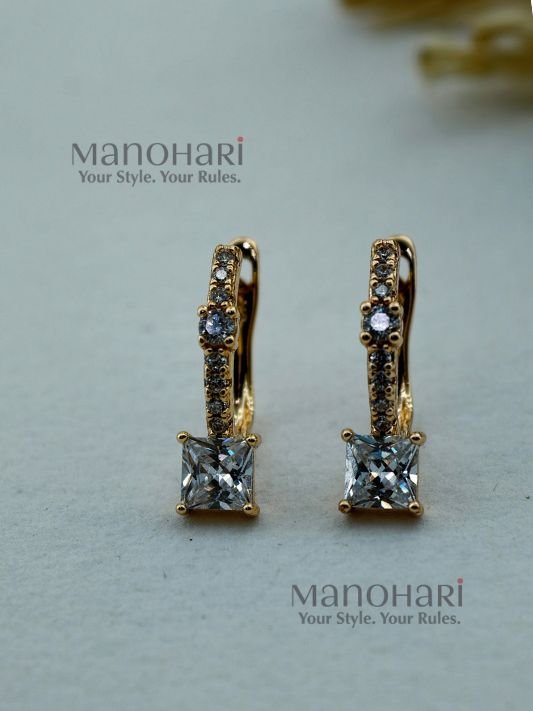 MN-ER-GCZ-ARA-01_2 Aira Gold Glow CZ earrings for women elegant sparkling jewellery