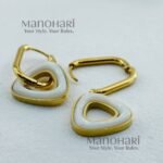 Aira geometric hoop earrings for women modern minimalist statement jewellery