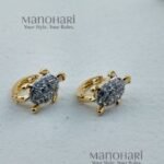 Meher crystal turtle hoops with sparkling charm hoop detailing
