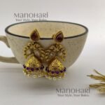 Meher paan antique jhumka earrings for women traditional ethnic jewellery