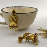 Meher paan antique jhumka earrings for women traditional ethnic jewellery