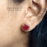 Ruhani royal CZ studs with elegant traditional crystal detailing
