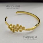 Aurelia floral luxe kada for women gold plated jewellery