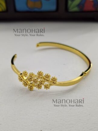 Aurelia floral luxe kada for women gold plated jewellery