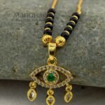 Meher evil eye luxe mangalsutra with cubic zirconia detailing