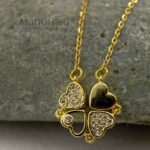 Aurelia magnetic heart luxe necklace with sparkling crystal detailing