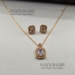 Meher rose grace pendant collection with elegant rose rhodium detailing