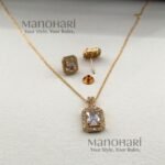 Meher rose grace pendant collection with elegant rose rhodium detailing