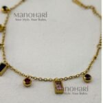 Aurelia Prism Glow Bracelet featuring vibrant multicolour geometric accents and a luxurious gold-plated anti-tarnish finish