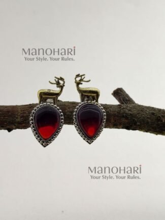 Naina Wild Charm Stud Earrings featuring a playful animal-inspired design with a radiant gold-plated finish and contemporary fashion appeal