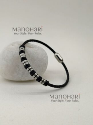 Aarav elite steel bracelet for men crafted from premium stainless steel with a sleek modern finish