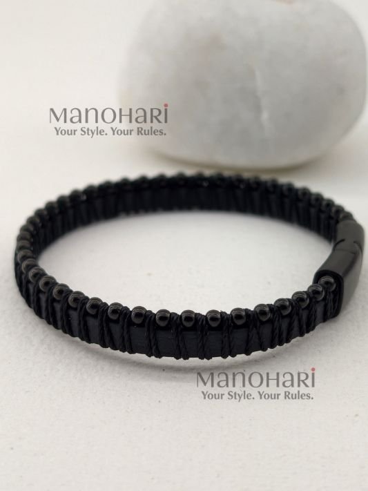 Arjun signature bracelet for men crafted from premium stainless steel with a sleek polished finish