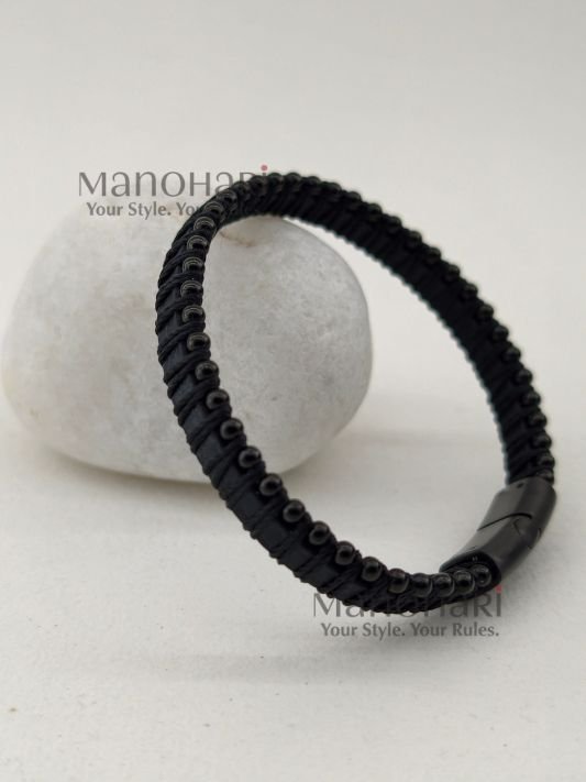 Arjun signature bracelet for men crafted from premium stainless steel with a sleek polished finish