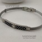 Reyansh classic link bracelet for men crafted from premium stainless steel with a polished finish