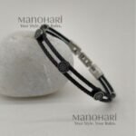 Vaibhav signature bracelet for men crafted from premium stainless steel with a polished modern finish