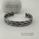 Vihaan steel crest bracelet for men crafted from premium stainless steel with a sleek polished finish