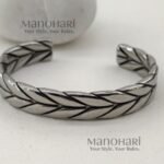 Vihaan steel crest bracelet for men crafted from premium stainless steel with a sleek polished finish