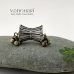 Aurelia oxidised elegance ring with intricate silver oxidised detailing