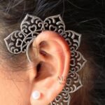 **Zaria Silver Grace Ear Cuff featuring a premium silver replica finish with a stylish free-size design, crafted for elegant everyday wear and contemporary ethnic styling.**