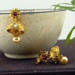 **Aarohi Round Heritage Jhumki crafted with an elegant traditional round design, featuring intricate heritage-inspired craftsmanship and a graceful 4 cm silhouette for women.**