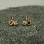 **Aarvi Classic Stud Earrings featuring a sleek 0.25 cm minimalist design with a premium anti-tarnish finish, crafted for lasting shine, everyday comfort, and timeless elegance.**