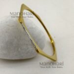 **Kiara Crystal Luxe Bangle crafted from premium anti-tarnish stainless steel, featuring sparkling crystal embellishments, a sleek slim silhouette, and a fixed 5.7 cm inner diameter for elegant everyday wear.**