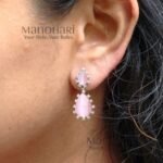Elara Victorian AD stone earrings with premium sparkling design for women, ideal for weddings and special occasions