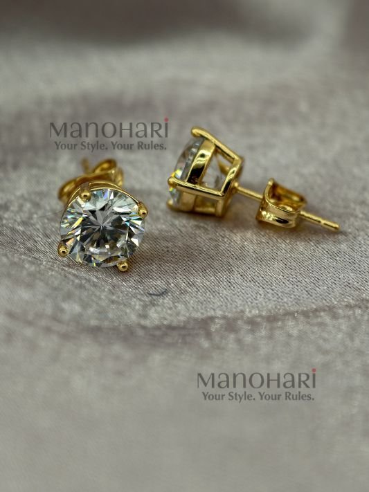 Ziya Garden Vine earrings with 18K plating, delicate 0.6 cm botanical design, and anti-tarnish waterproof finish for women