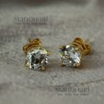 Ziya Garden Vine earrings with 18K plating, delicate 0.6 cm botanical design, and anti-tarnish waterproof finish for women