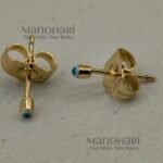 Izu Mystic Eye minimalist eye-inspired earrings with an elegant anti-tarnish finish for women