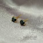 Aurelia Petite Elegance 18K plated stud earrings with delicate 0.2 cm minimalist design and anti-tarnish finish for women