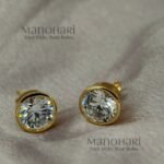 Elara Rose Bloom floral earrings with 18K gold plating, delicate rose-inspired design, and anti-tarnish waterproof finish for women