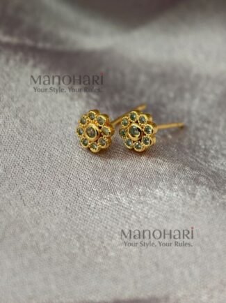 Elara Radiant CZ earrings with delicate 0.25 cm design, sparkling crystal detail and anti-tarnish finish for women