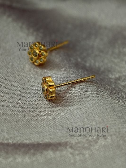 MN-ER-RCE-ELA-01_2 Elara Radiant CZ earrings with delicate 0.25 cm design, sparkling crystal detail and anti-tarnish finish for women