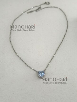 Nivya Silver Heart Elegance Pendant