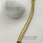 Aurelia Crystal Line Elegance 3-layer stainless steel bracelet with elegant crystal-inspired detailing