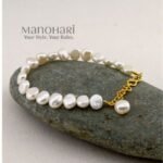 Kiara Freshwater Pearl Charm Bracelet featuring elegant freshwater pearls, designed for women’s everyday, festive and contemporary jewellery styling.
